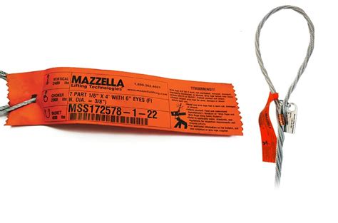 wire rope sling tags